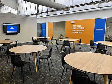 Student Lounge der Englisch Sprachschule LSNZ in Christchurch