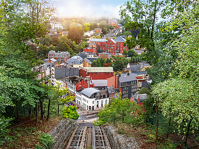 Stadtbild von Spa als hochwertige Lernumgebung für intensive Business-Englisch-Programme