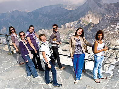 Escursione sulle Alpi con i partecipanti dell'Humboldt-Institut di Costanza