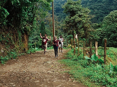 Sprachkursteilnehmer unterwegs, Spanisch Sprachreisen für Erwachsene nach Costa Rica