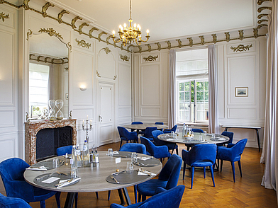 Stilvoller Speisesaal als exklusiver Rahmen für Executive-Englisch-Sprachreisen mit hohem Komfort