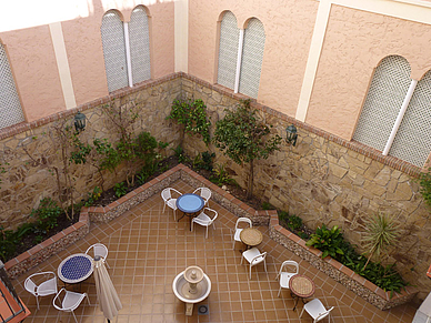 Patio du logement, séjours linguistiques en Espagne