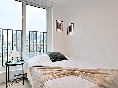 Schlafzimmer Gastown Apartments