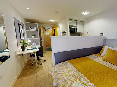Moderno monolocale nella residenza Alice House per studenti di lingue a Oxford