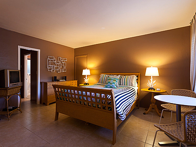 Schlafzimmer Studio-Apartment Beispiel, USA Sprachreisen