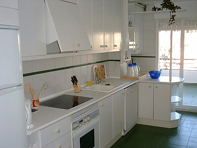 Beispiel Küche, Economy Apartment Malaga, Spanisch Sprachreise