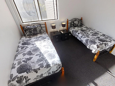 Beispiel-Schlafzimmmer für Studenten