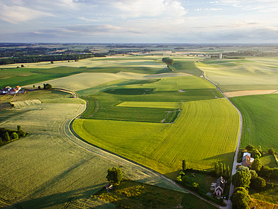 Weite Landschaft in Belgien als ruhige Umgebung für intensive Business-Englisch-Sprachreisen