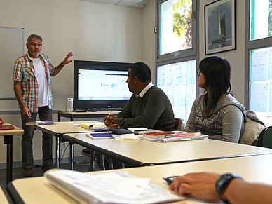 Gruppenunterricht, Kommunikativer Unterricht an der Französisch Sprachschule Brest