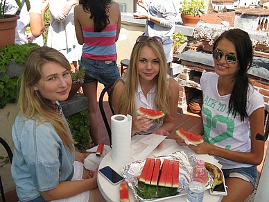 Melonenpause, Italienisch Sprachschule Florenz