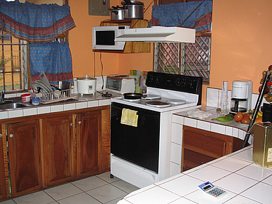 Esempio di cucina privata, vacanze linguistiche Playa Jacó, Costa Rica