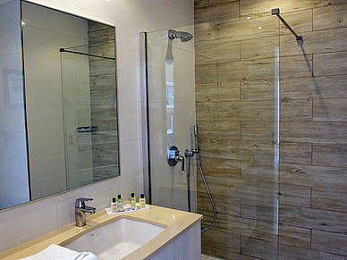 Beispiel Badezimmer Salini Hotel, Englisch Sprachreisen