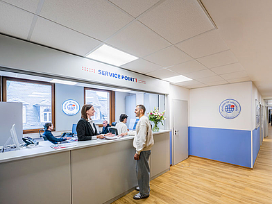 Service Point der Deutsch Sprachschule Heidelberg für Beratung rund um Deutsch-Unterricht 