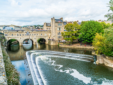 Pulteney Bridge in Bath - Fotomotiv während des England Sprachaufenthalts