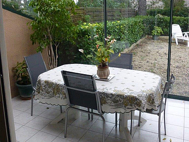 Beispiel Terasse in Privatunterkunft, Französisch Sprachreisen