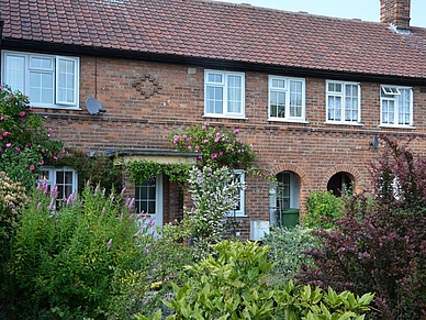 Vista esterna di una casa privata a York, corso di lingua inglese