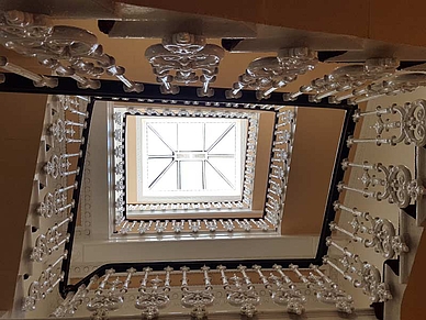 Treppenhaus der Englisch Sprachschule Edinburgh