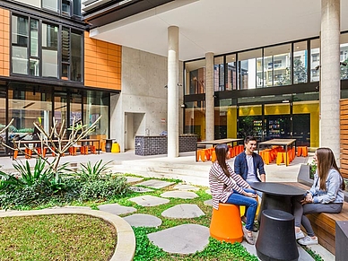 Studentenwohnheim Innenhof