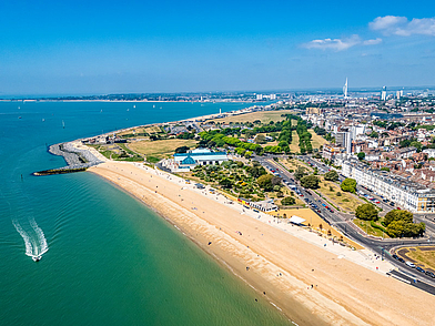 Portsmouth von oben - Stadt & Strand geniessen bei der Englisch Sprachreise