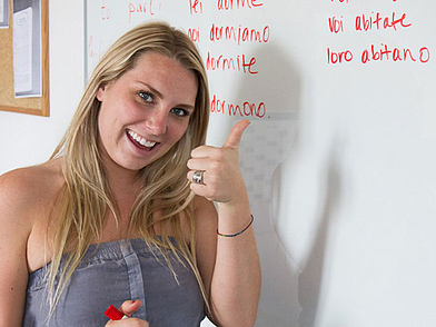 Schülerin der Italienischsprachschule Linguviva in Florenz 